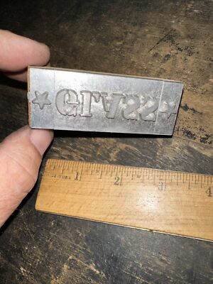 Printing Block   GLASS   Lead Face