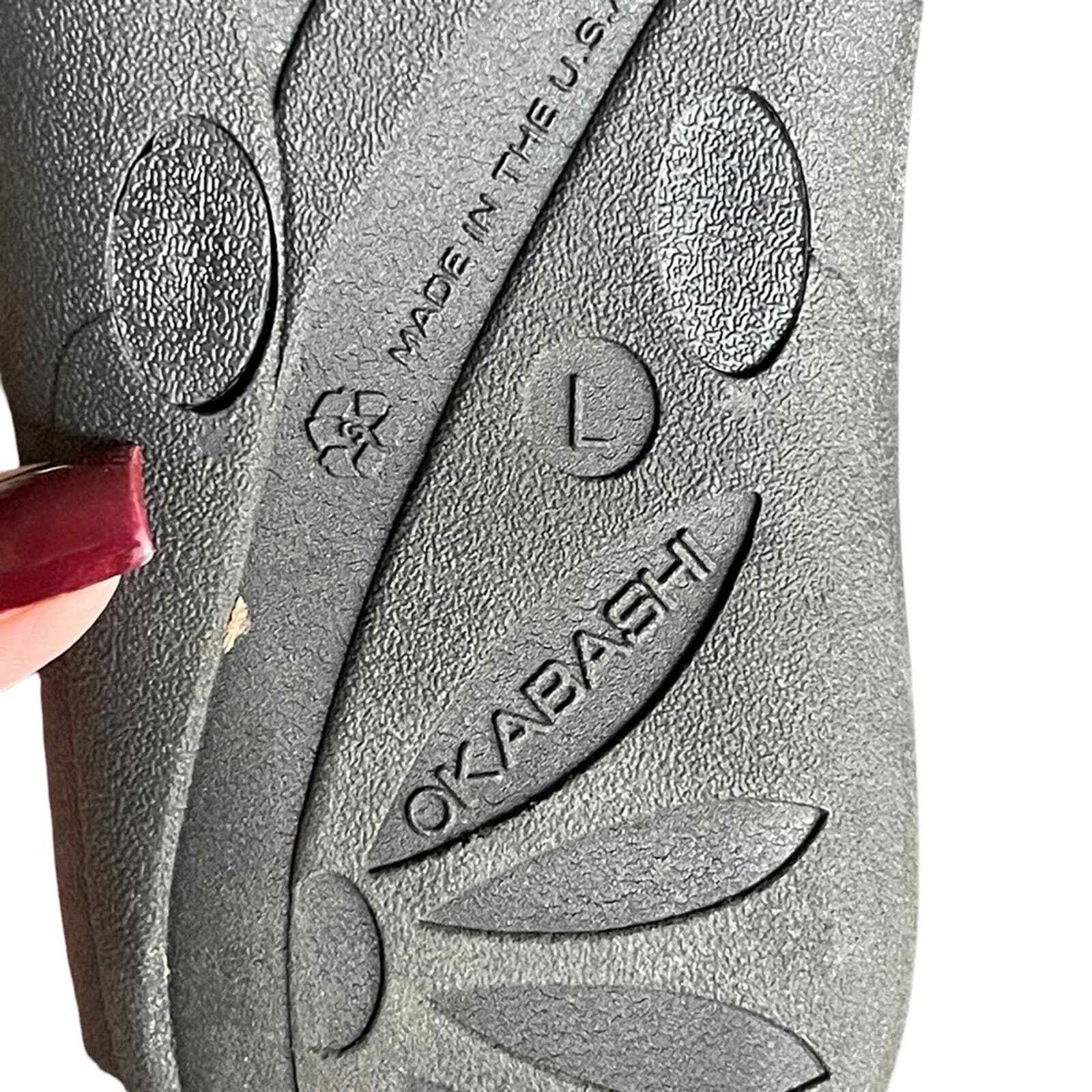 Okabashi Breeze Recyclable Women's Black Flip Flops Size L eBay