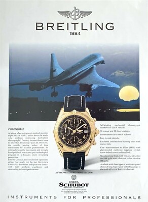 Concorde Plane Breitling Concorde 1996 BREITLING 1884 WATCH