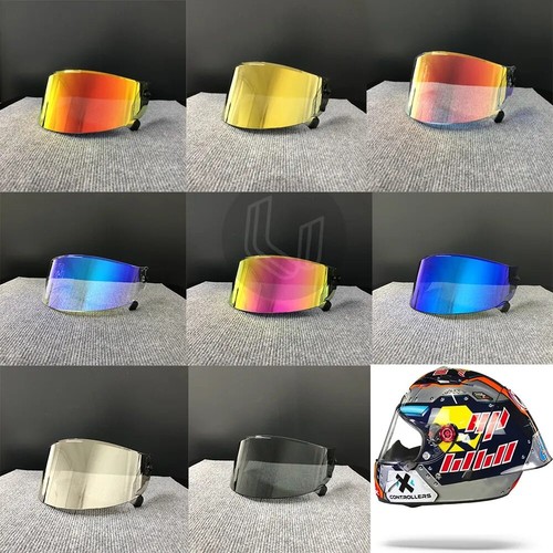 Motorcycle Helmet Visor Anti-UV PC For Shark Race-R Pro GP Model Smoke Dark Repl - Bild 1 von 23