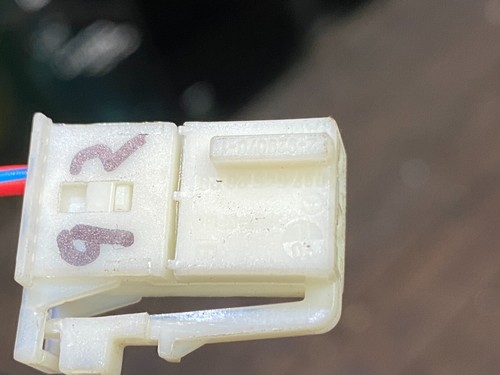 GENUINE MERCEDES BENZ WIRING LOOM HARNESS PLUG CONNECTOR 0375452628 1-PIN WHITE - Picture 5 of 8