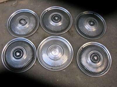 1965 Mercury Comet ~ 6 Original 14'' Hubcap Wheel Covers~ C5GY-1130-B