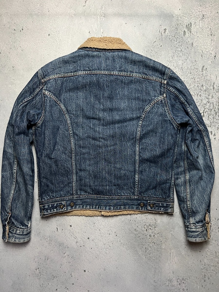 Vintage 00s Archive Diesel Trucker Sherpa Jacket Denim Jeans | eBay