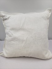Ralph Lauren Flora Waffle Weave White 20" x 20" Decorative Pillow With Defects