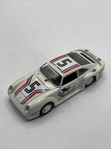 Vintage POLISTIL PORSCHE 911 elf castro RACING 1/25 SCALE White Rare - Picture 2 of 11