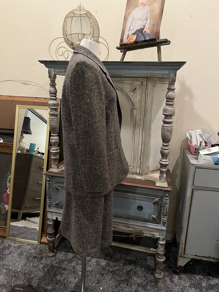 Traje abrigo y falda vintage talla 10 Foto 3 de 4