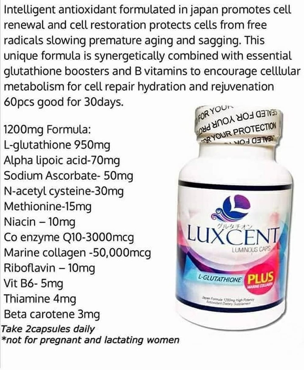 Luxcent Capsules and Pure Beauty Collagen 100,000mg COMBO | eBay