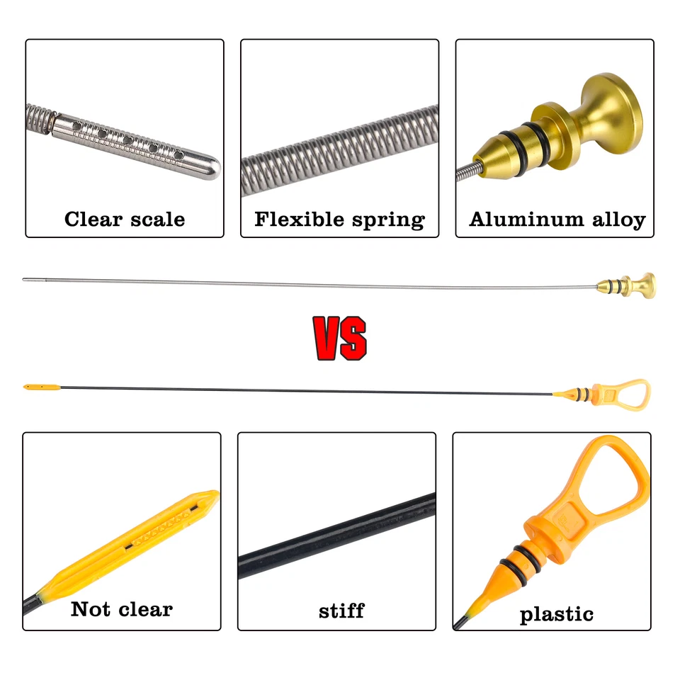 Engine Oil Level Dipstick 11437509784 For 2002-2008 MINI Cooper S R52 R53 1.6L - Image 4 of 4