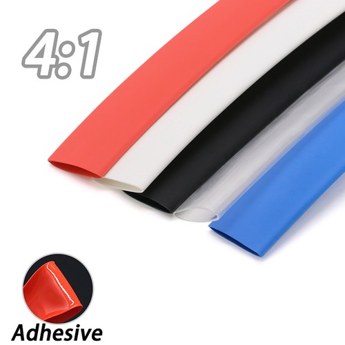 Adhesive Lined 4:1 Waterproof Heat Shrink Tube Wrap Dual-wall All Color 4mm-40mm - Picture 5 of 11