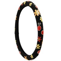 Red Ladybug Leaf Rubber Steering Wheel Cover For Auto Car Truck Van Suv on sale Red Ladybug Leaf Rubber Steering Wheel Cover For Auto Car Truck Van Suv on sale
