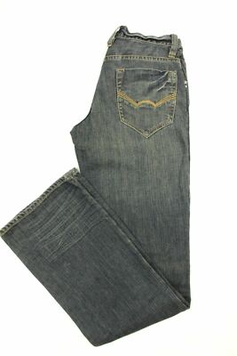Hause Of Howe Mens Blue Jeans Straight Rust Splatter Stretch Size 29 Retail $145