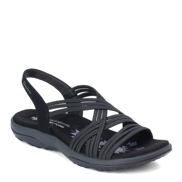 Women's Skechers Reggae Slim 163023nvy Navy Strappy Athletic Sandal Shoes Size 9 for sale online 