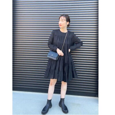 Merlette SOLIMAN DRESS xsサイズ(9号) Merlette Soliman Tiered Dress in Black