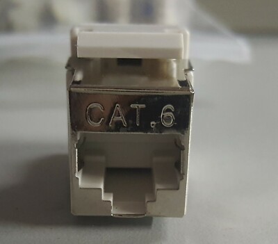 10 Keystone Anschlussbuchsen Cat6 RJ45 Patch Panel Connector, UTP Abschirmung