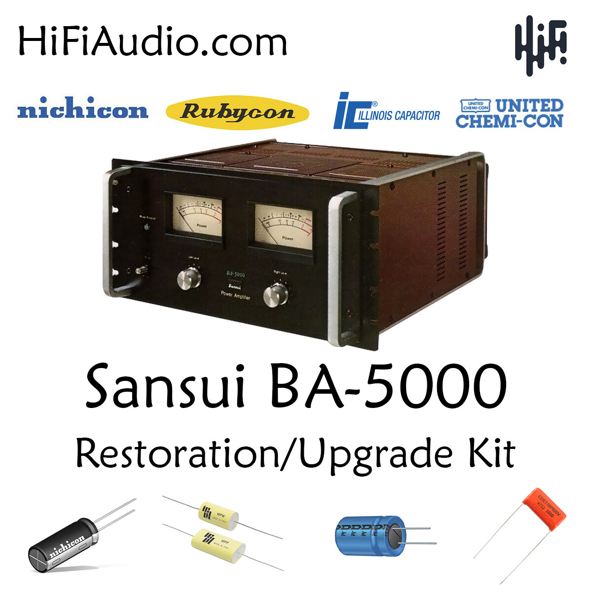 SANSUI　ba-150 パワーアンプ　オーバーホール、チューンナップ済み！ SANSUI BA-1000をメンテナンス 49年前の製品 パワーアンプ
