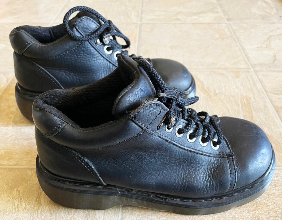 Vintage Dr. Martens 8550 Black Chunky Oxford Derby Boots UK