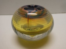 VINTAGE AUSTRALIAN ART GLASS SCENT BOTTLE VASE RICHARD CLEMENTS STUDIO TASMANIA