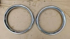 1961 1966 Ford COE Truck HEADLIGHT BEZELS Original pair Rings Doors C CT series