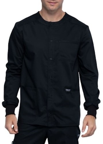 Cherokee Herren Style 380 Rundhalsausschnitt Scrub Jacke in "schwarz" Größe 4XL