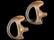2 RIGHT SMALL FLESH COVERT GEL EARMOLDS - TACTICAL FBI OPEN EAR INSERT EARPIECE