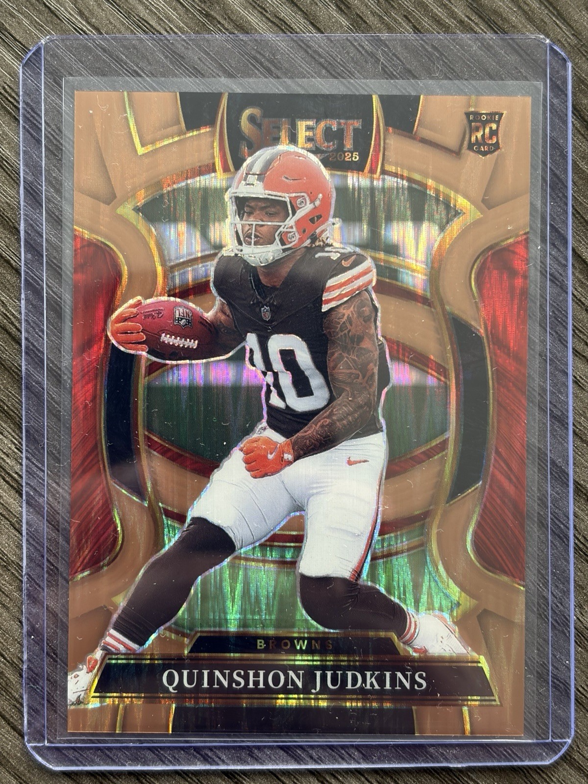 2025 Select Football Quinshon Judkins Concourse Level Copper Shock/899 #55Browns