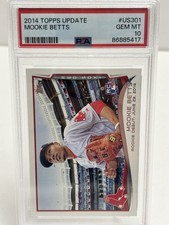2014 Topps Update Series Mookie Betts Red Target Border RC #US301 PSA 10 Gem MT