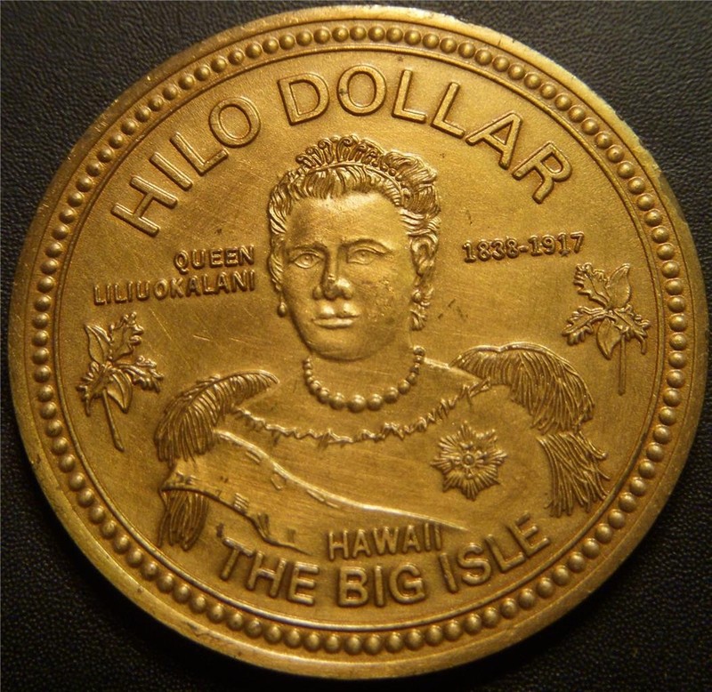 1973 Hilo Aloha Hawaii Dollar - Bronze About the Size of a Silver Dollar