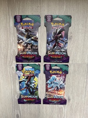 4x Pokémon Sun & Moon Guardians Rising Sleeved Booster Art Set Englisch Sealed
