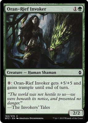 Oran-Rief Invoker 182/274 Battle for Zendikar MTG Common