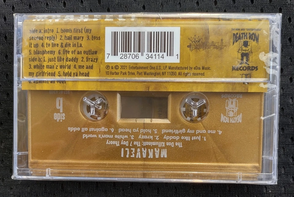 Tupac 2Pac Shakur Makaveli Don Killuminati The 7 Day Theory GOLD COLOR Cassette - Image 3 of 4
