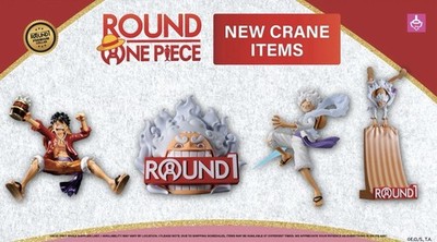 Round 1 x One Piece Luffy Figures COMPLETE SET OF FOUR New In Boxes - US Seller