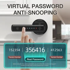 Smart Lock Fingerprint Door Lock App Control Passcode Unlock Electronic Touchsc