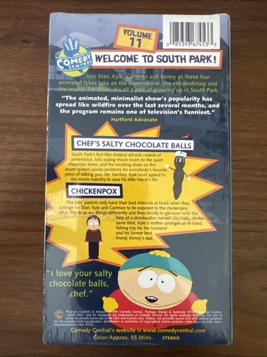 South Park Volume 11 VHS Tape TV-MA 2 Episodes Comedy Central Sealed New - Picture 3 of 5