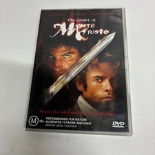 The Count of Monte Cristo DVD 2002 Jim Caviezel Guy Pearce Kevin Reynolds PAL