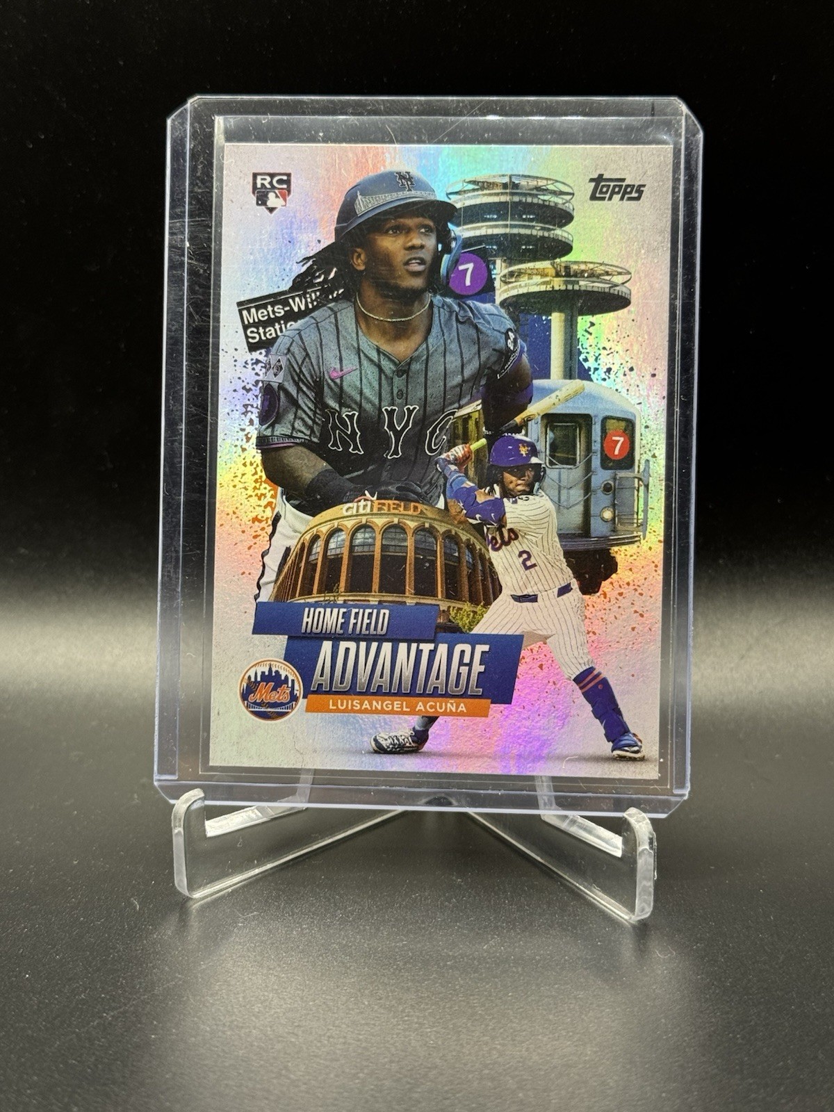 2025 Topps Chrome Baseball #HA-31 LUISANGEL ACUNA Home Field Advantage CASE HIT