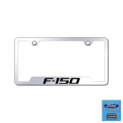 Ford F-150 Laser Etched Cut-Out Mirrored Chrome License Plate Frame