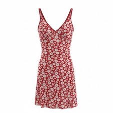 Forever 21 m retro floral print y2k bodycon whimsical mini dress