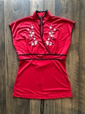Heart Moon Star Y2K Chinese Top  with Cherry ...