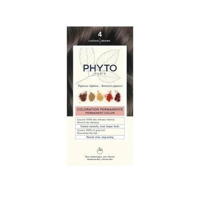 Phyto Haarfarbe Phytocolor 4 Brown dauerhafte Coloration ohne Ammoniak
