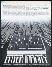1979 Electro Harmonix Micro Synthesizer photo vintage print ad