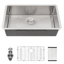 Couoko 30 inch Undermount Sink 16 Gauge SS Undermount Single Bowl Kitchen Sinks-