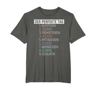 Lustige Gamer Gaming Kleidung Zocker Kurzarm TShirt