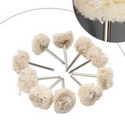 10Stück 1 Zoll Baumwoll-Polierrad Flanell-Polierpad-Bürste für Rotationswerkzeug