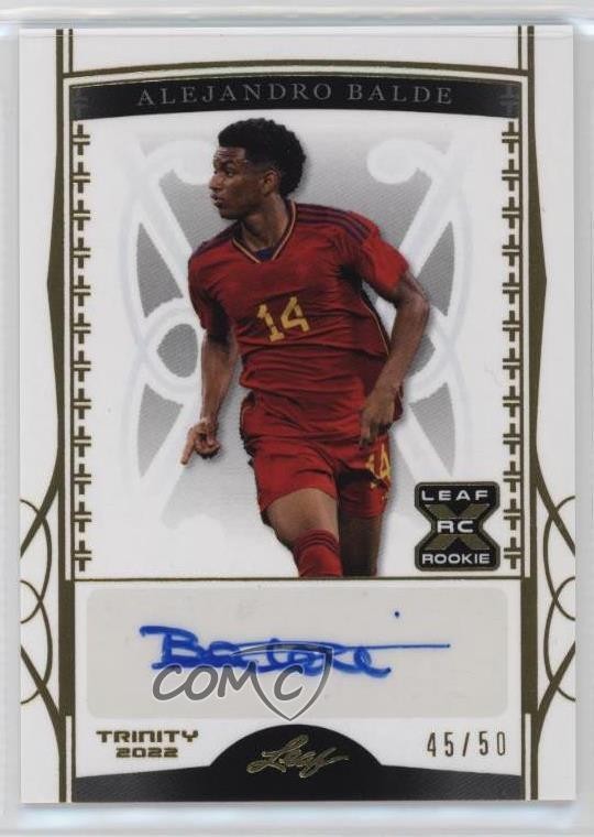2022 Leaf Trinity Gold 45/50 Alejandro Balde #BA-AB1 Auto 13u1