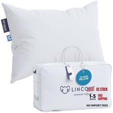 Cloud Natural Canadian Down Pillow, White Luxury King Pack of 1 Soft