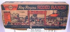 1954 ORIGINAL MARX ROY ROGERS 60mm RODEO PLAY SET NO. 3986 BOXED! w COWBOYS!