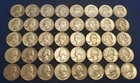 Lot of 40 ($10 face) *Circulated* 90% Silver Washington Quarters all pre 1965