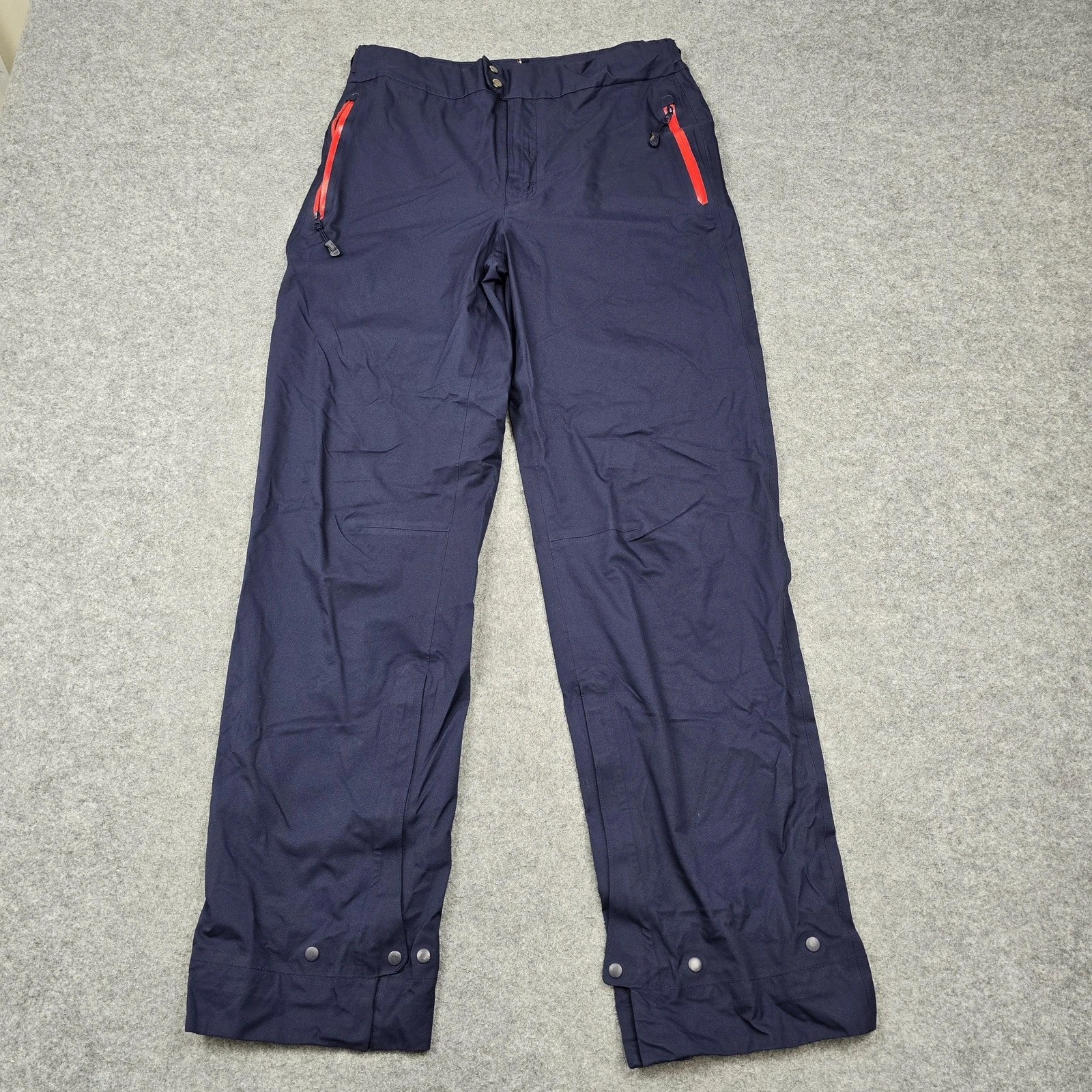 Ralph Lauren RLX Pants Mens Small Blue Waterproof Rain Snow Ski Zip Pockets
