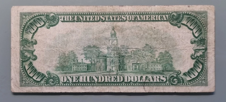 1929 One Hundred Dollar National Currency $100 - 4375 Seattle Washington #96329 - Image 2 of 2