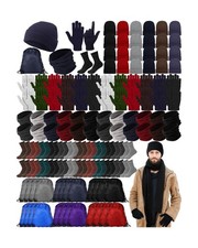 Suhine Homeless Care Package Supplies Bulk Winter Gloves Beanie Hat Neck Warm...